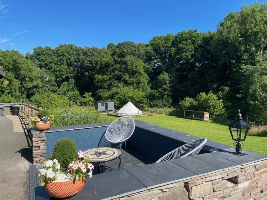 Camp Cynrig glamping at Cantref hamlet near Brecon