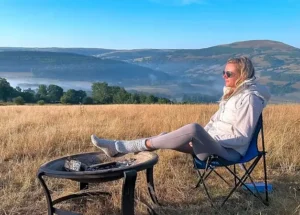 the Altimate View is wild camping near Ta;lybont on Usk, Brecon Beacons